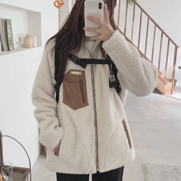 Jackets & Blazers - Sherpa Fleece Zip up Jacket